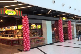Dekoracje sklepów balonami Bydgoszcz